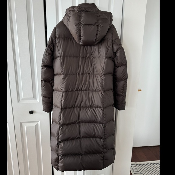Eddie Bauer Goose Down Parka Jacket Coat, Brown Small - Picture 9 of 9